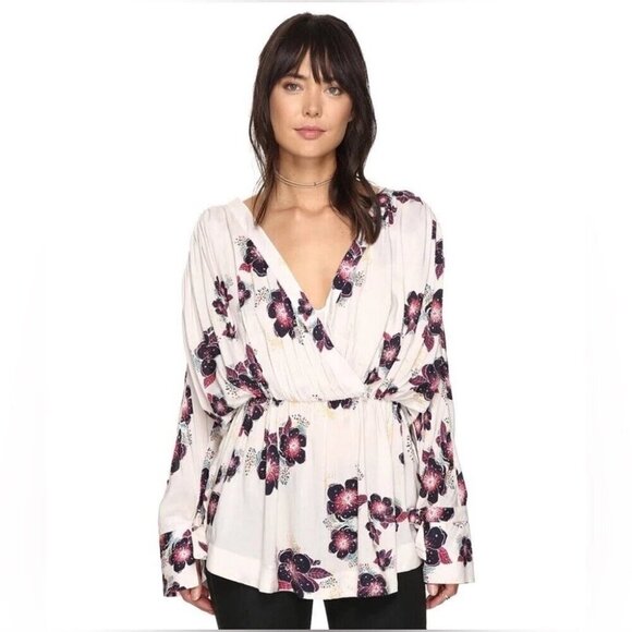 Free People Tuscan Dreams Floral Flowy Tunic S - Picture 1 of 16